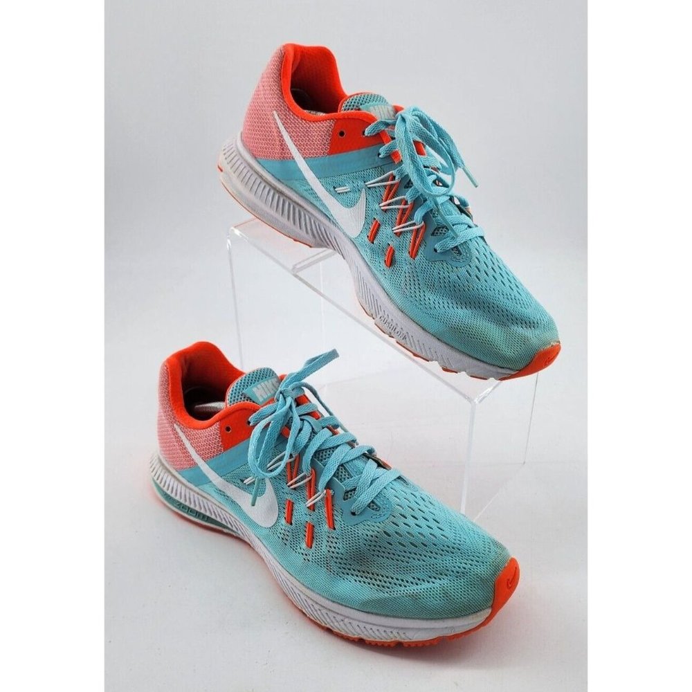 Nike Zoom Winflo 2 Women's Running Shoes Blue Jogging Athletic Sneakers Size 10